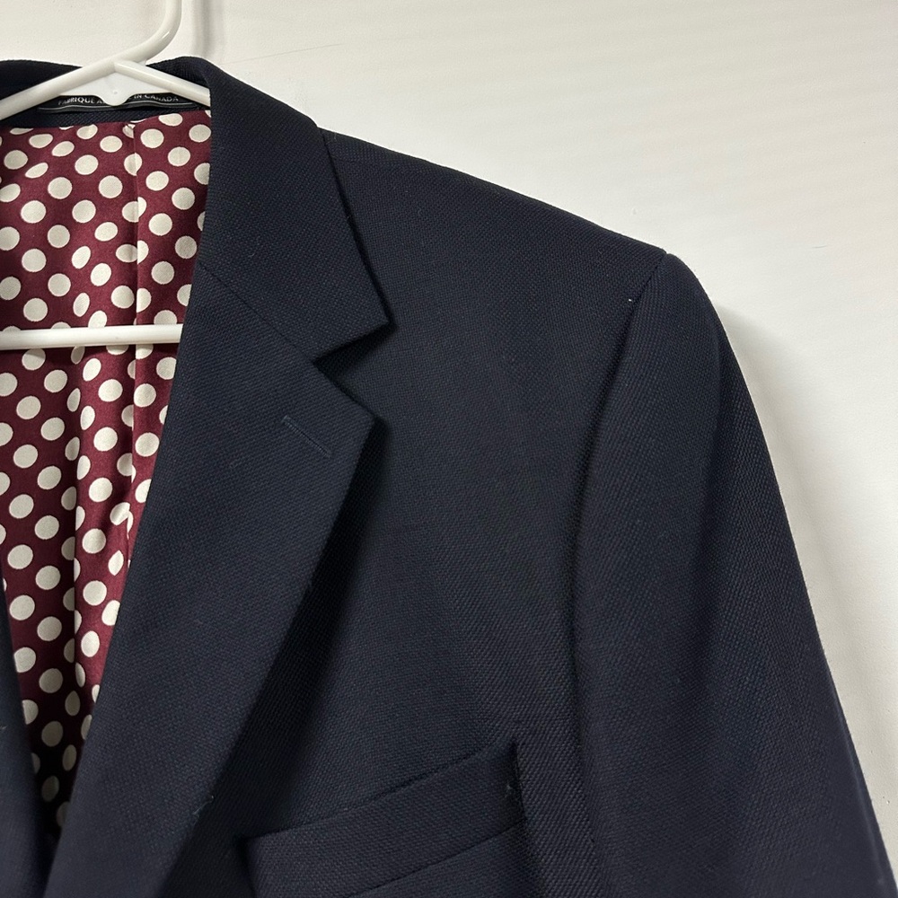 Bonobos Blazer Mens 42R Navy Marzotto Wool/Cashmere Limited Edition Business - Picture 5 of 12
